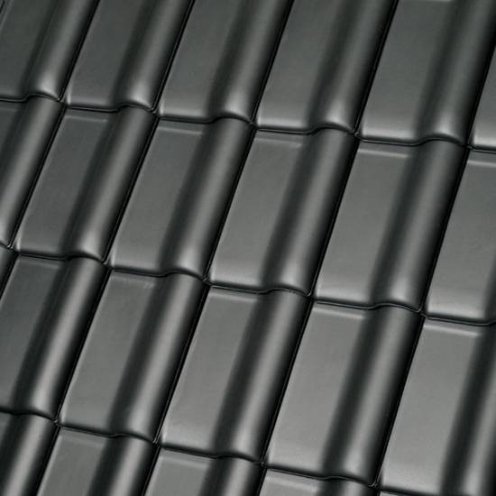 Керамическая черепица Roben Monza Plus синевато-серая (антрацит)