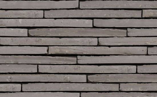 Кирпич облицовочный ручной формовки Terca Polaris (Wasserstrich special grey) (Roman Grey Water Struck), 510*100*40 мм