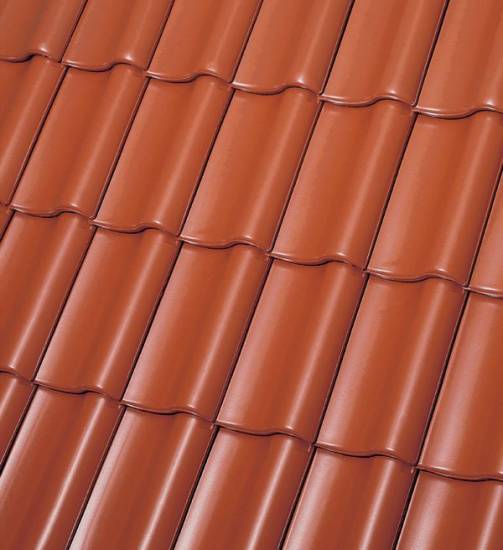 Рядовая черепица,PIEMONT, Naturrot (Натуральный красный), Röben