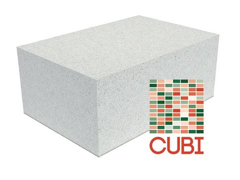 Газобетонный блок CUBI D700 B3,5 F100 625х250х400 ровный