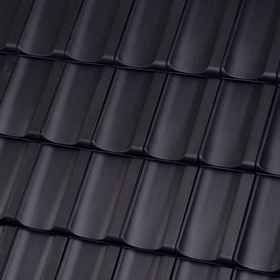Керамическая черепица Roben Rheinland синевато-серая (антрацит)