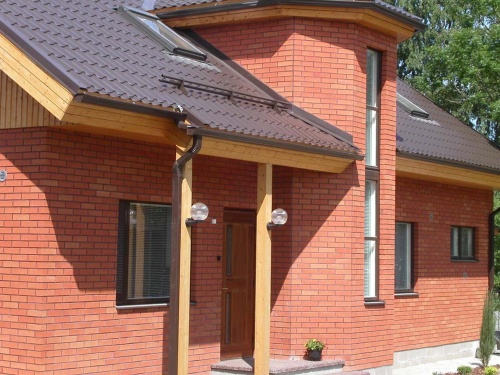 Кирпич облицовочный керамический пустотелый Terca Red гладкий, 250*120*65 мм