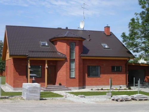 Кирпич облицовочный керамический пустотелый Terca Red гладкий, 250*120*65 мм