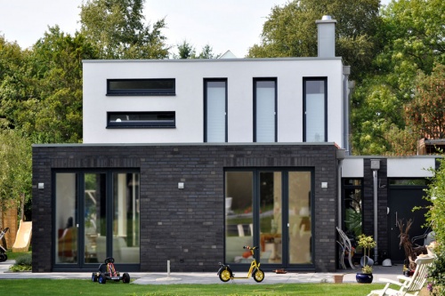 Кирпич клинкерный пустотелый Roben Chelsea basalt-bunt, 290*90*52 мм